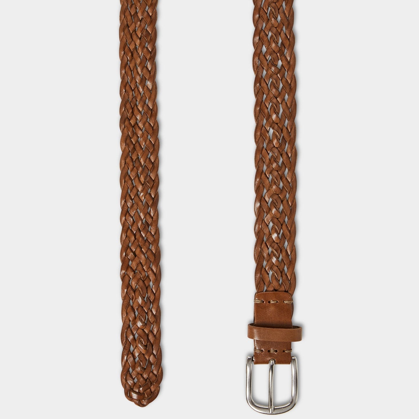 Italian Leather Braided Belt