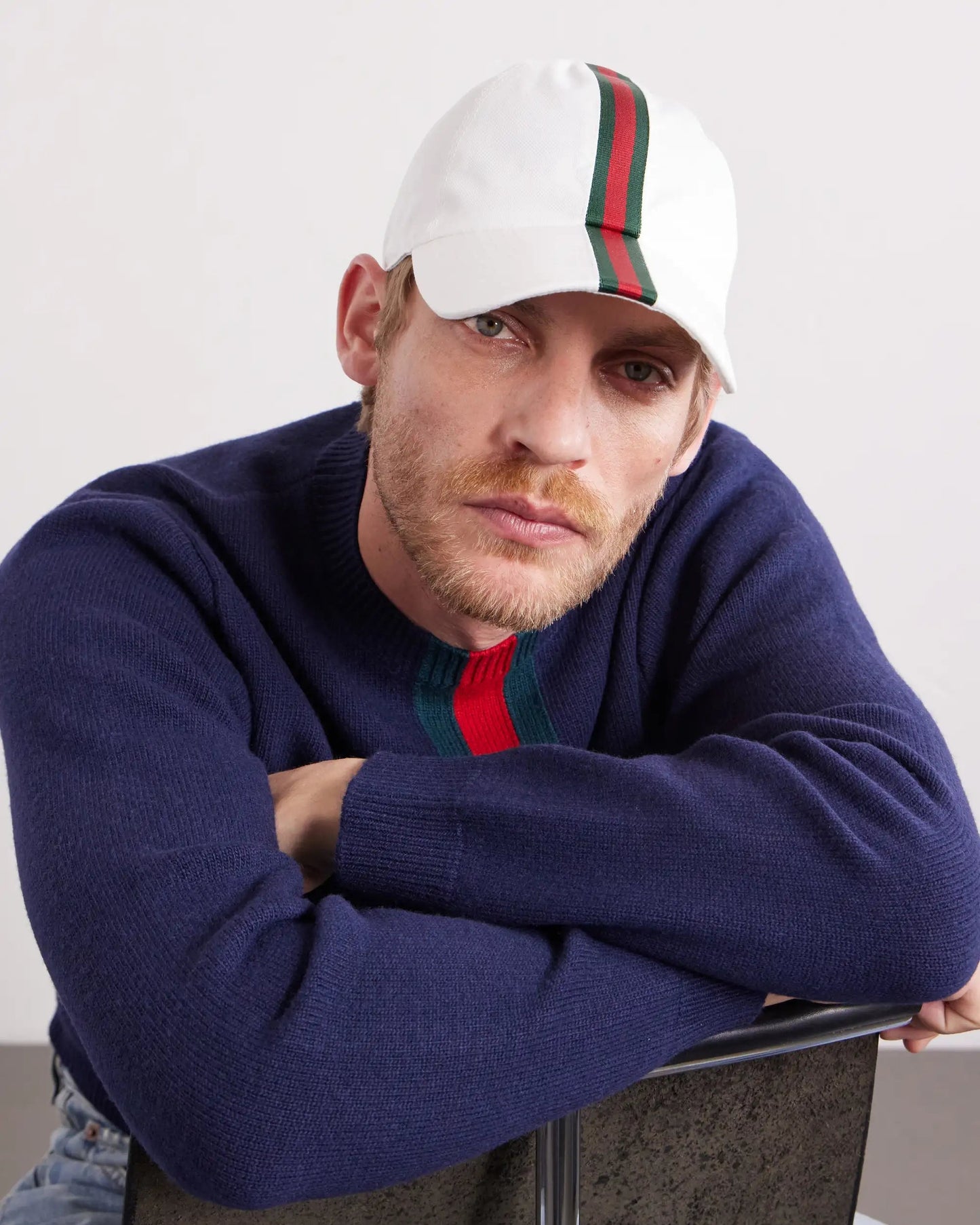 GUCCI Antonine Webbing-Trimmed Cotton-Blend Twill Baseball Cap
