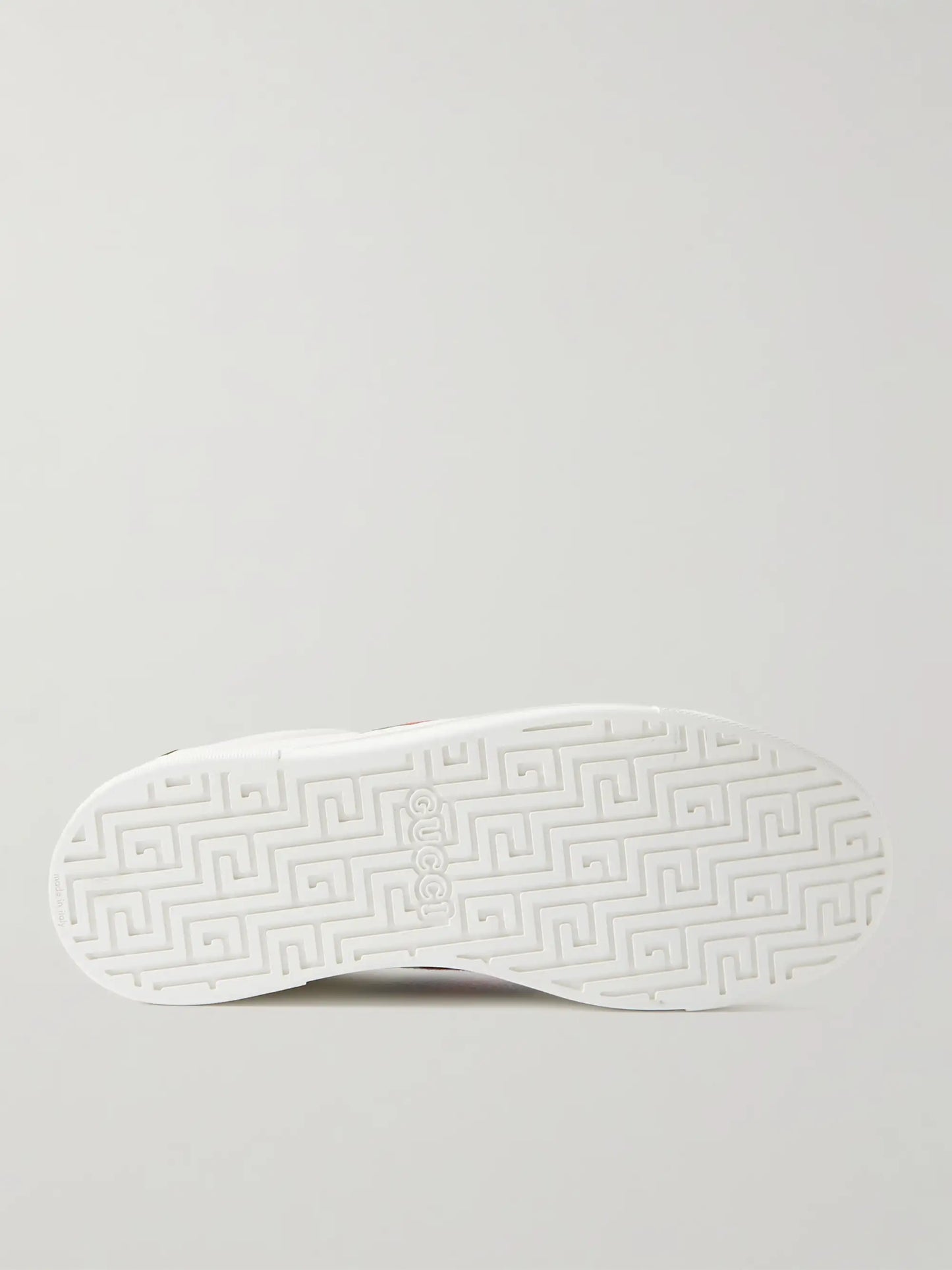 Gucci Ace Webbing-Trimmed Leather Sneakers