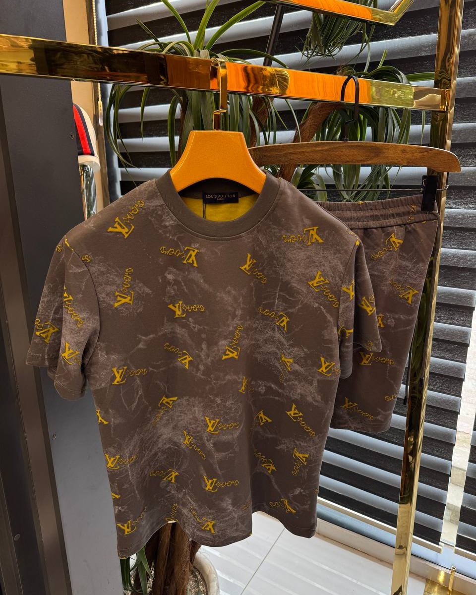 Louis Vuitton Marble Wash Tee & Short Set