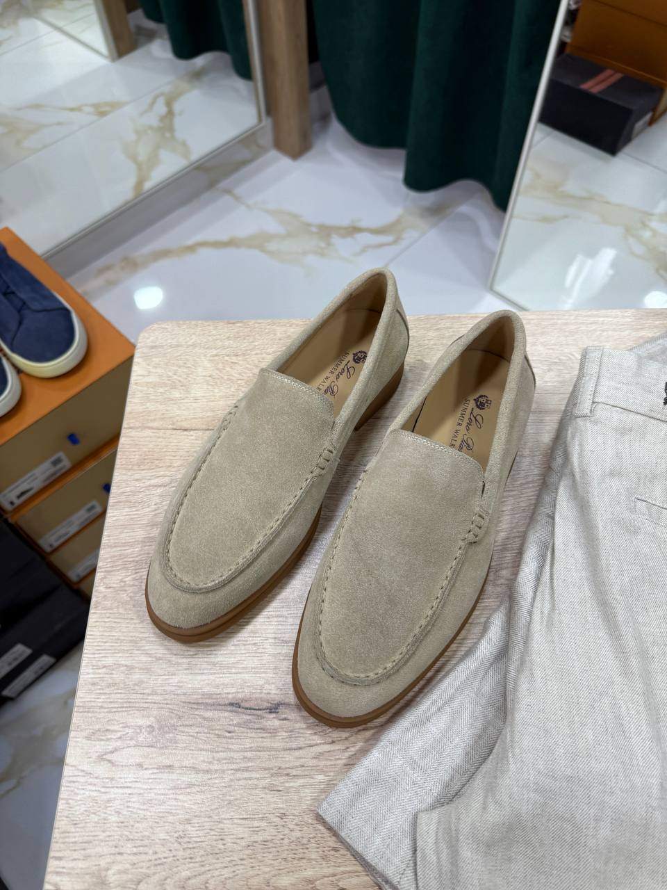 Loro Piana Ancona Suede Loafer
