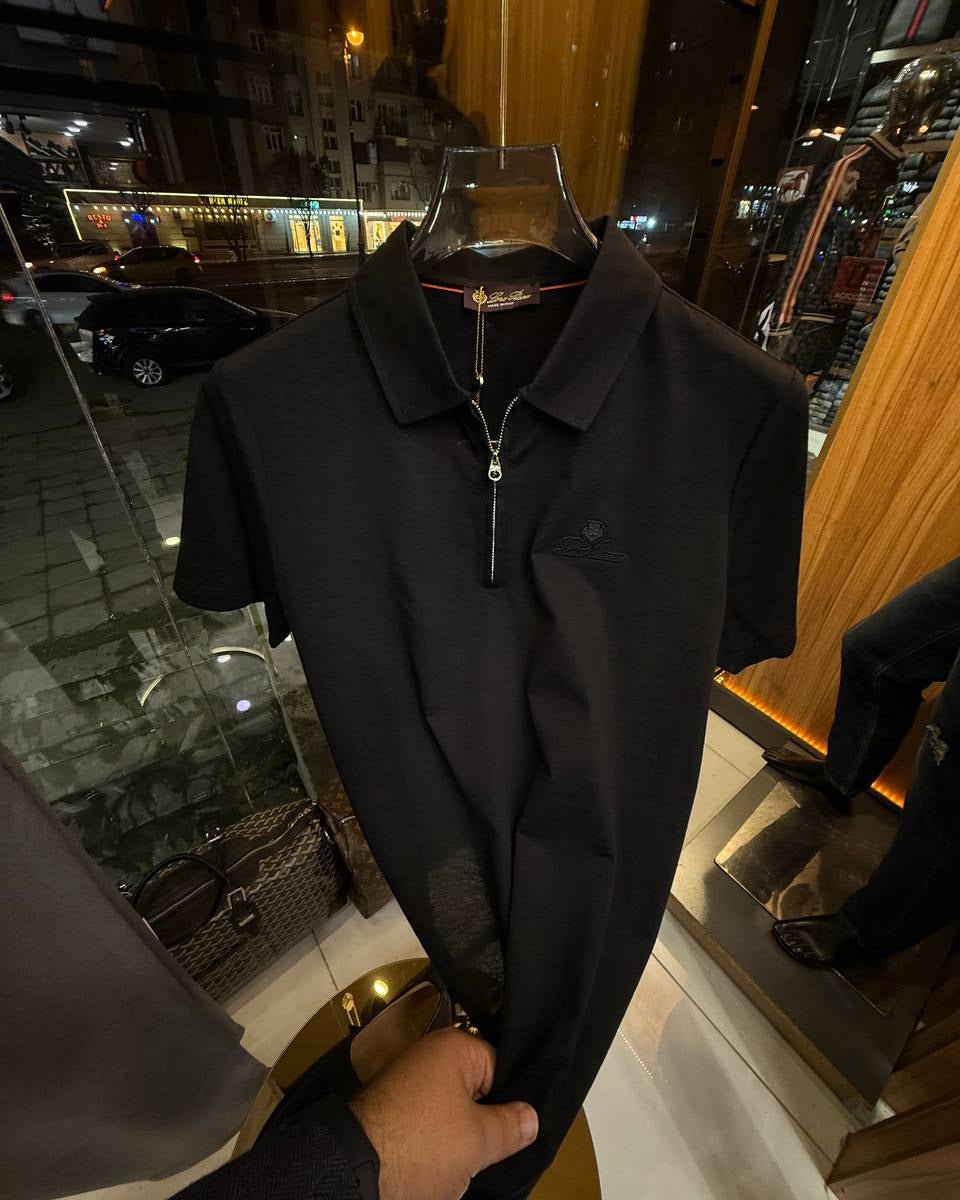 Loro Piana Sicilia Zip Polo