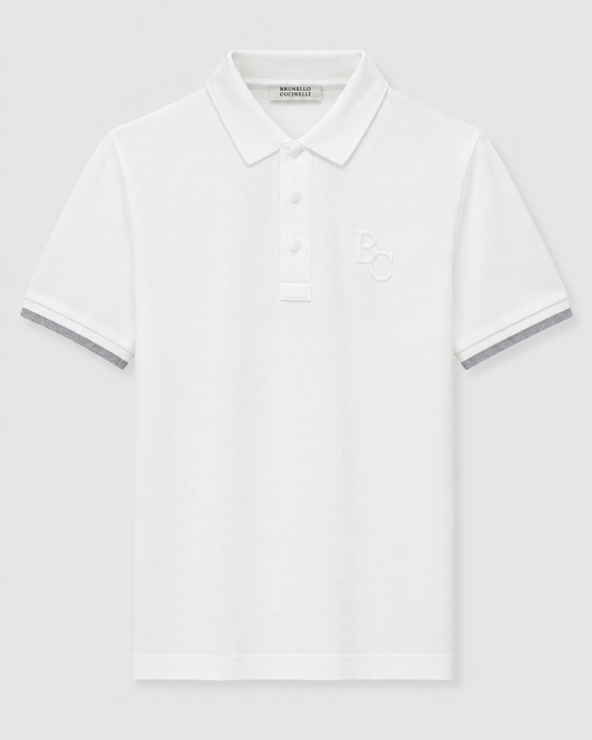 Brunello Cucinelli Cinque Terre Piqué Polo
