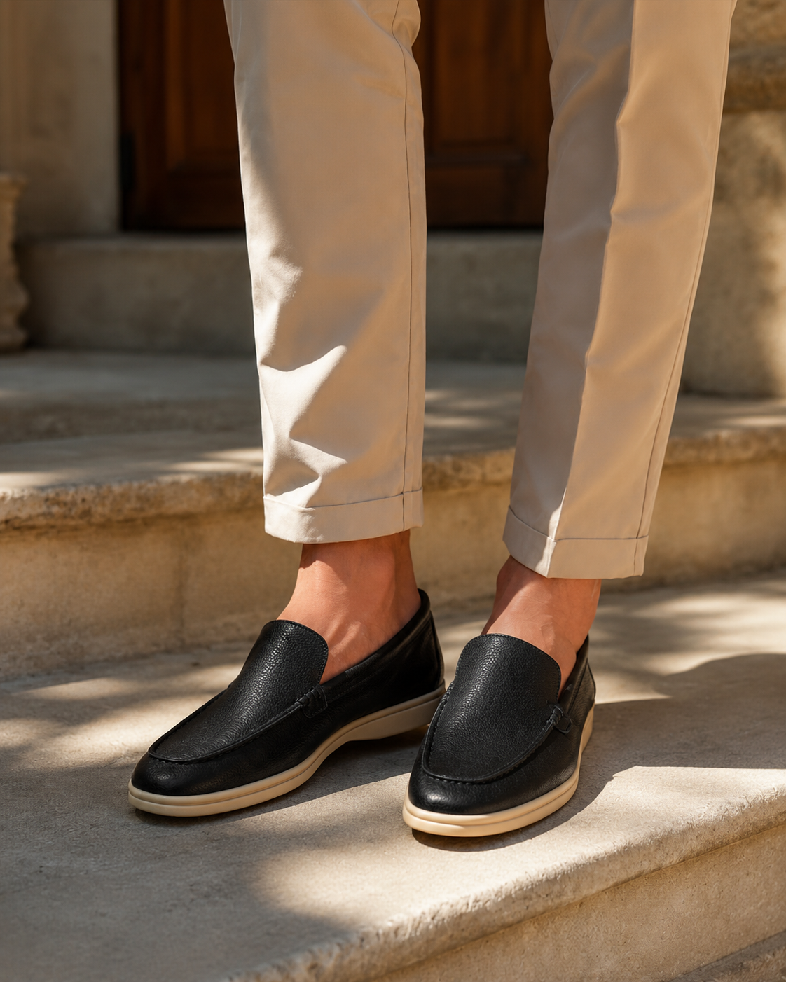 Loro Pìana Alba Leather Loafer