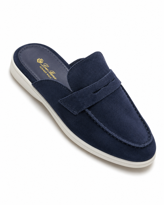Loro Piana Trapani Suede Mule Loafer