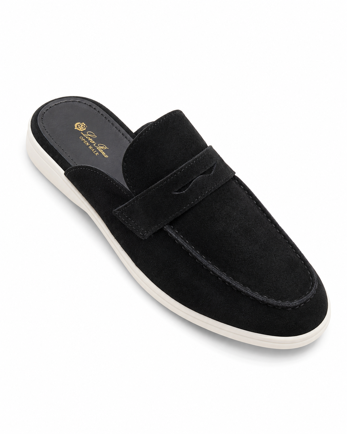 Loro Piana Trapani Suede Mule Loafer