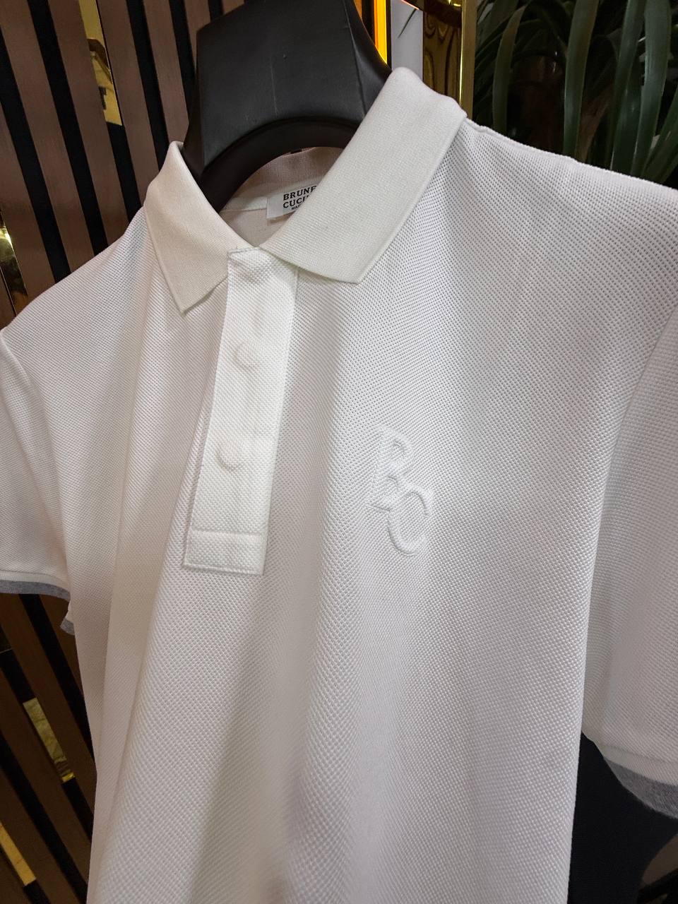 Brunello Cucinelli Cinque Terre Piqué Polo
