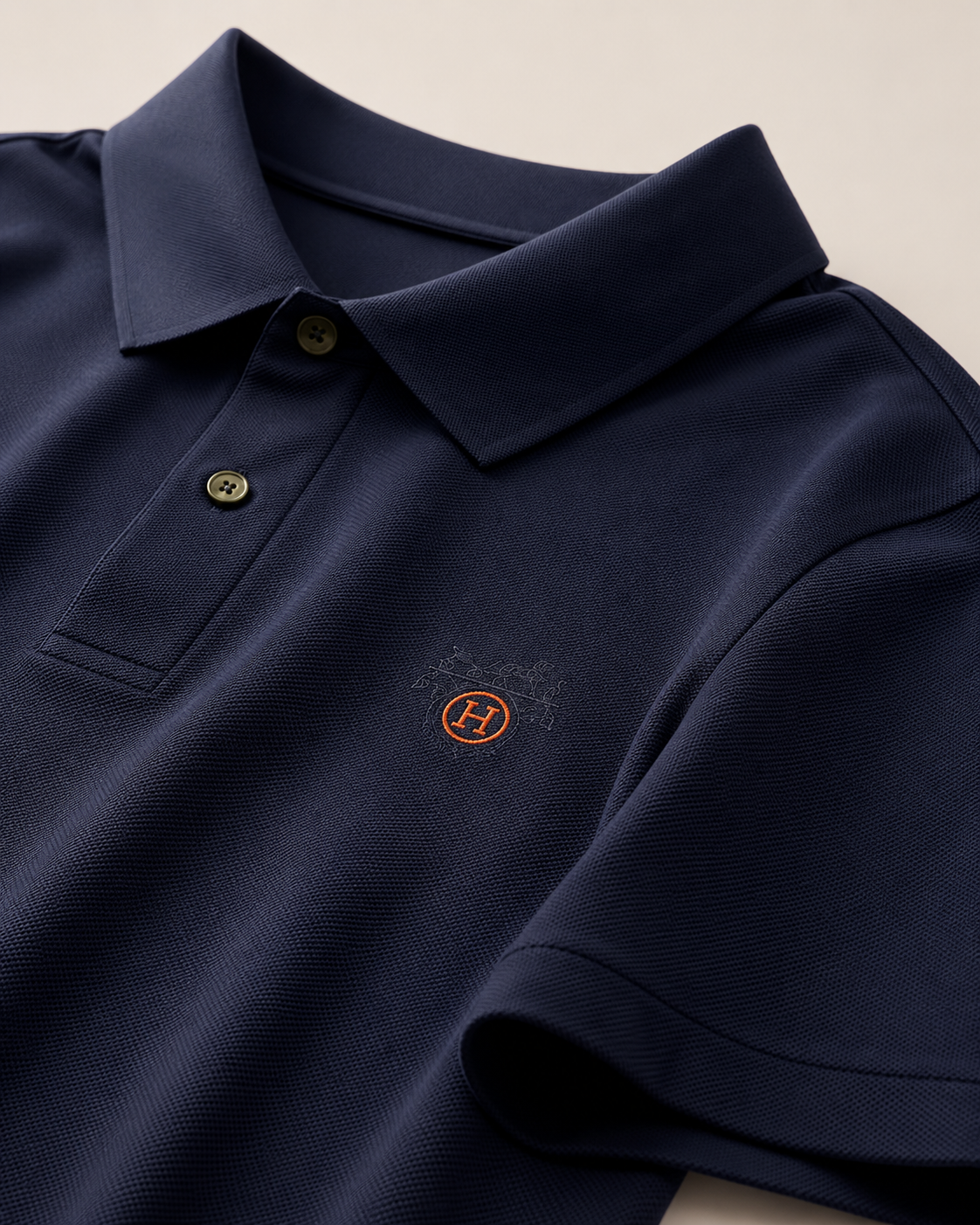 Hermès Siena Piqué Polo