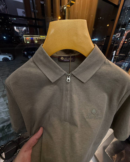 Loro Piana Otranto Zip Polo