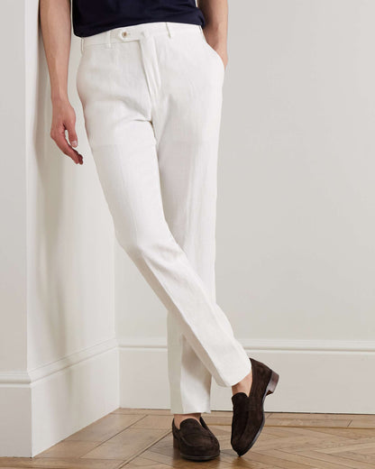 Loro Piana Carlo Straight-Leg Linen Trousers