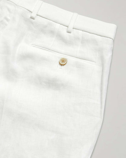 Loro Piana Carlo Straight-Leg Linen Trousers