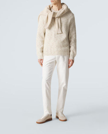 Loro Piana Carlo cotton-blend straight pants