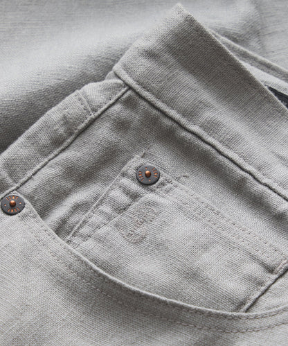 Slim 5-Pocket Linen Pant