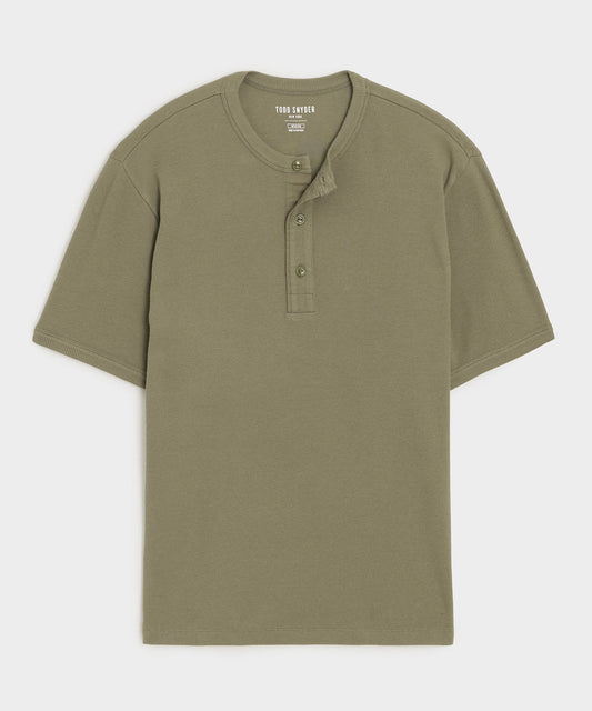 Ribbed Cotton Henley