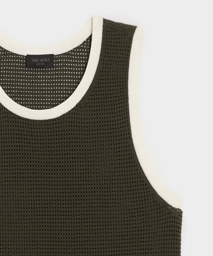 Tipped Luxe Mesh Tank