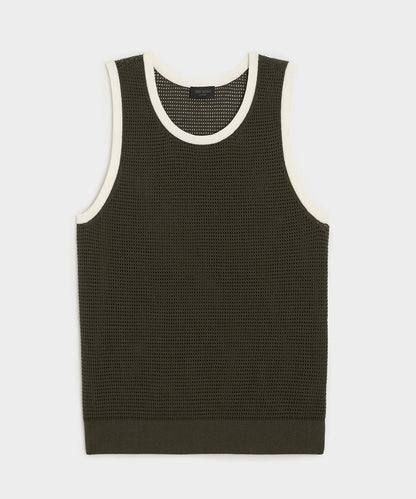 Tipped Luxe Mesh Tank