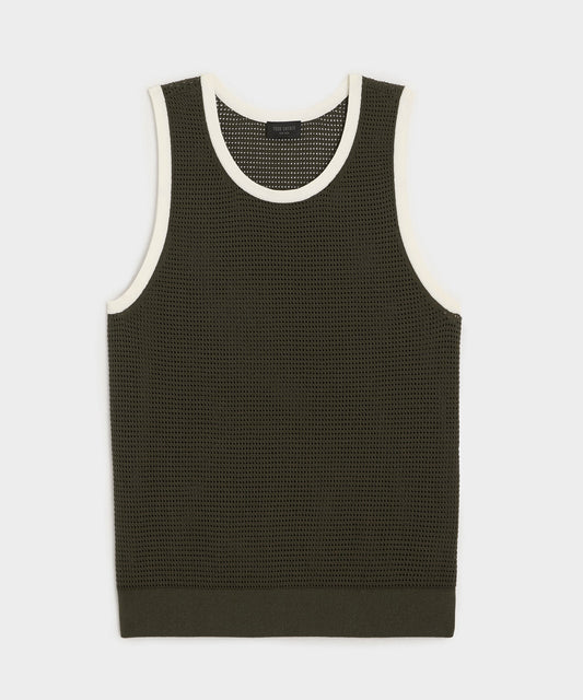 Tipped Luxe Mesh Tank