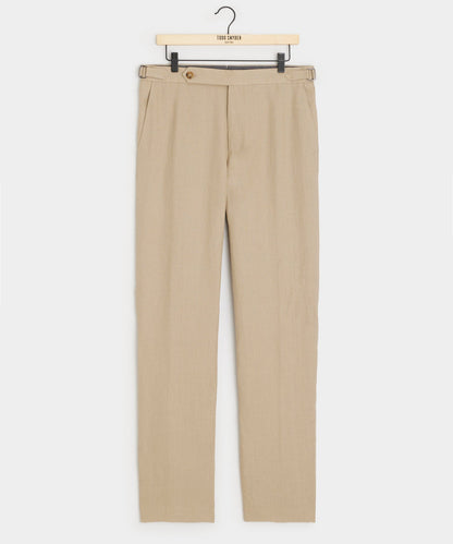 Italian Linen Side Tab Trouser