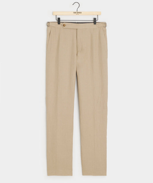 Italian Linen Side Tab Trouser