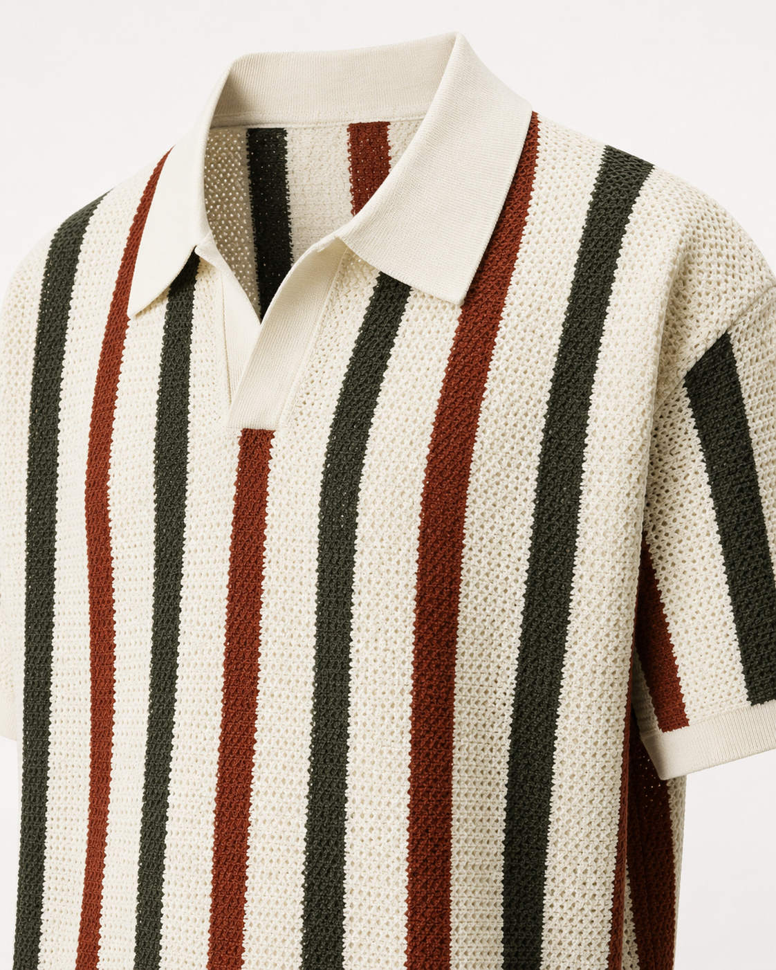 Brunello Cucinelli Resort Knit Stripe Polo
