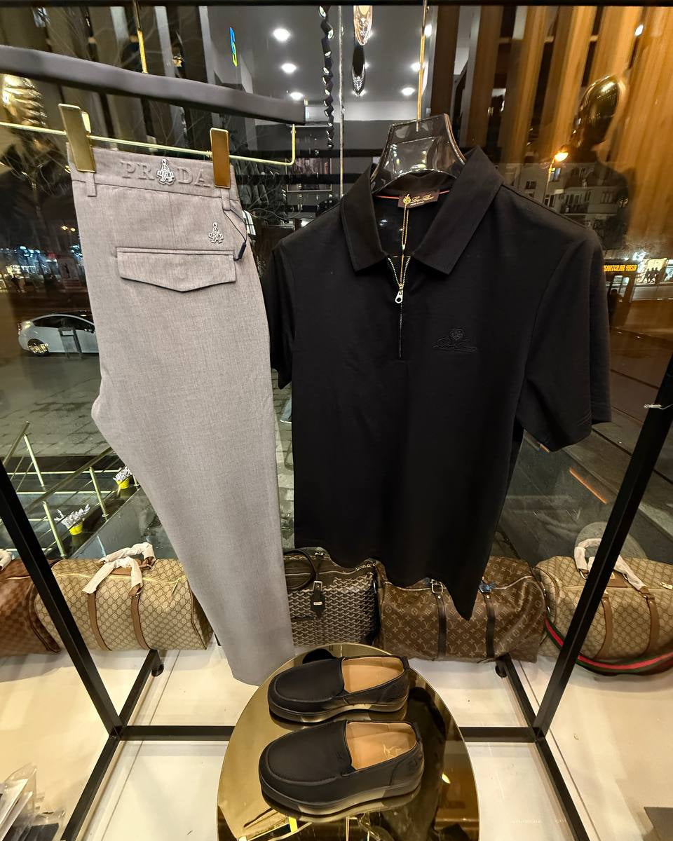 Loro Piana Sicilia Zip Polo