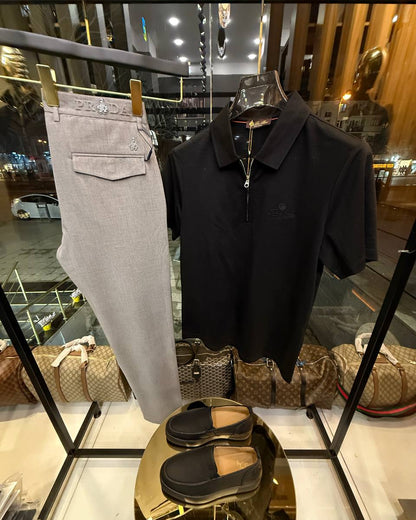 Loro Piana Sicilia Zip Polo