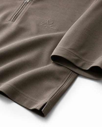 Loro Piana Otranto Zip Polo