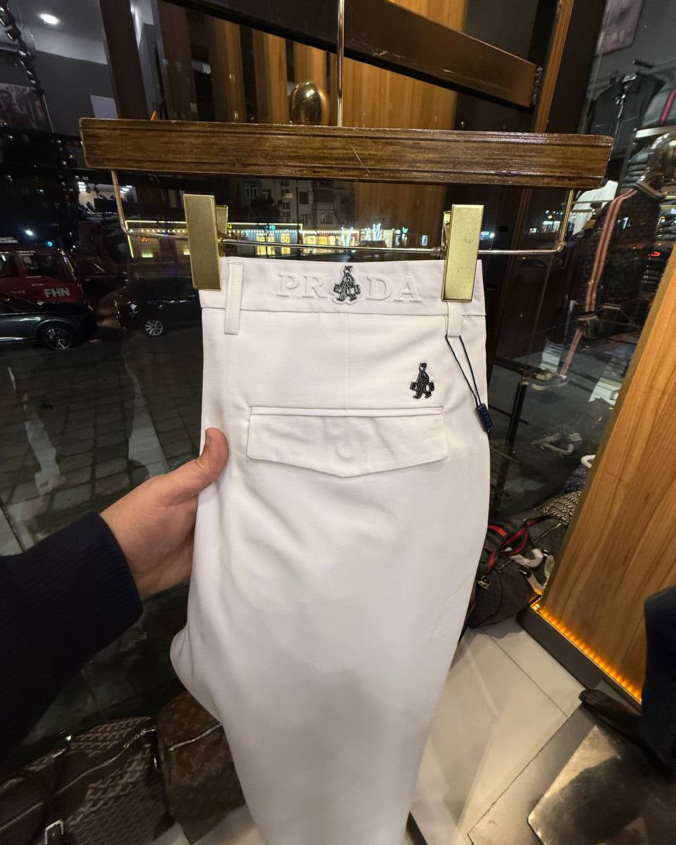Prada Torino White Trouser