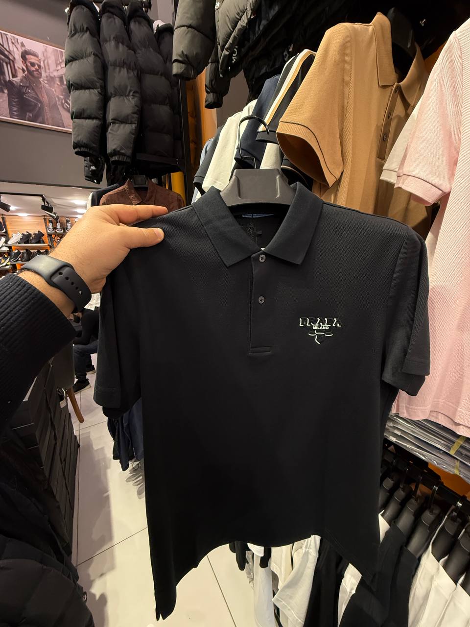 Prada Milano Bari Piqué Polo