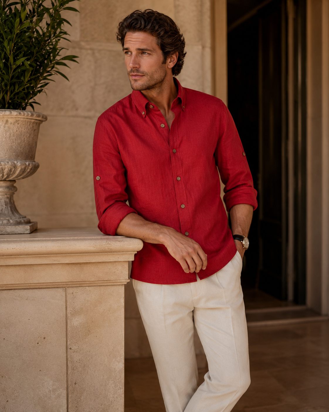 Brunello Cucinelli Trevi Linen Shirt