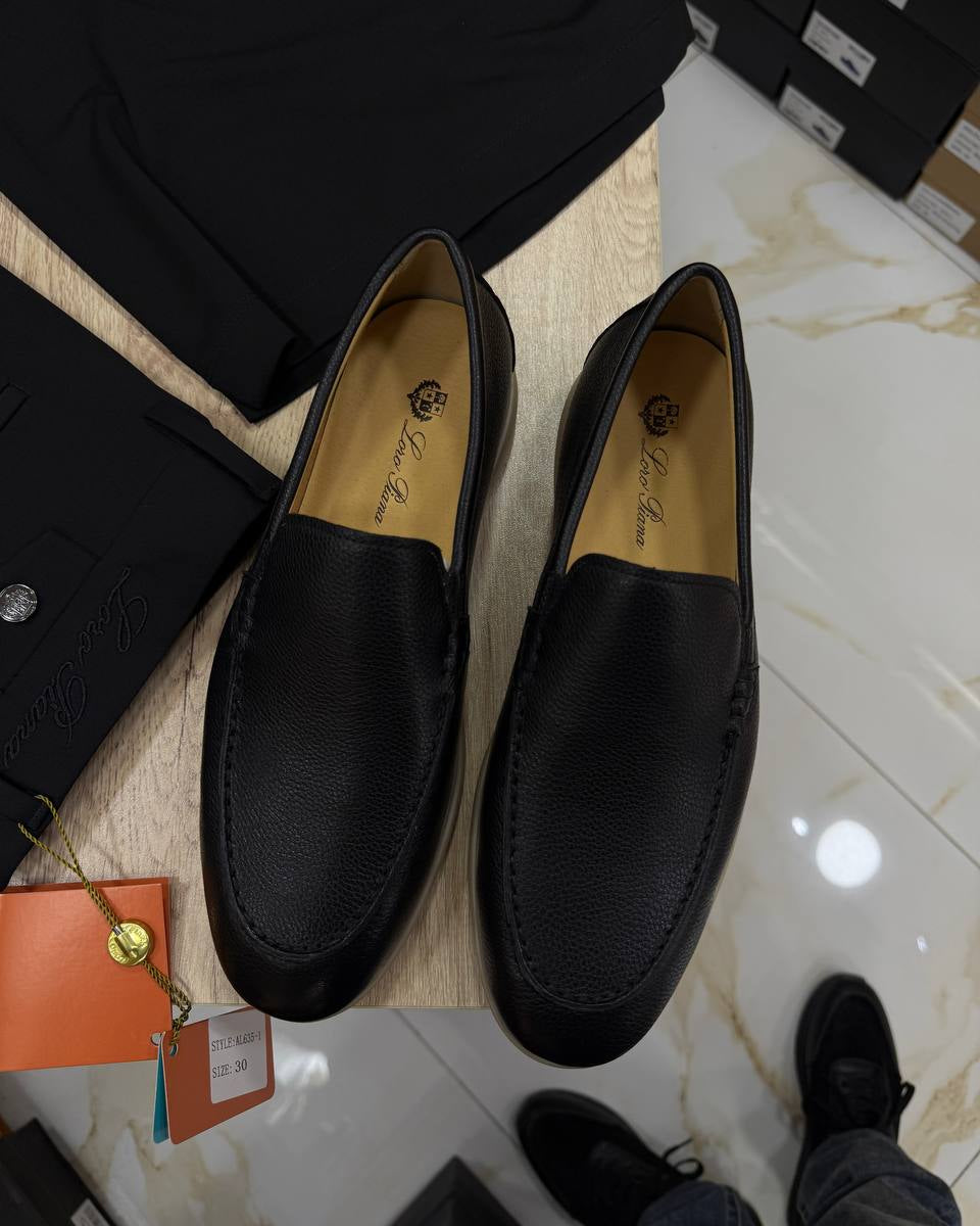 Alba leather loafer, quiet luxury menswear staple