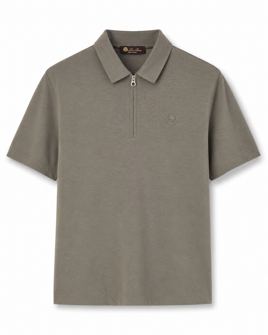 Loro Piana Otranto Zip Polo