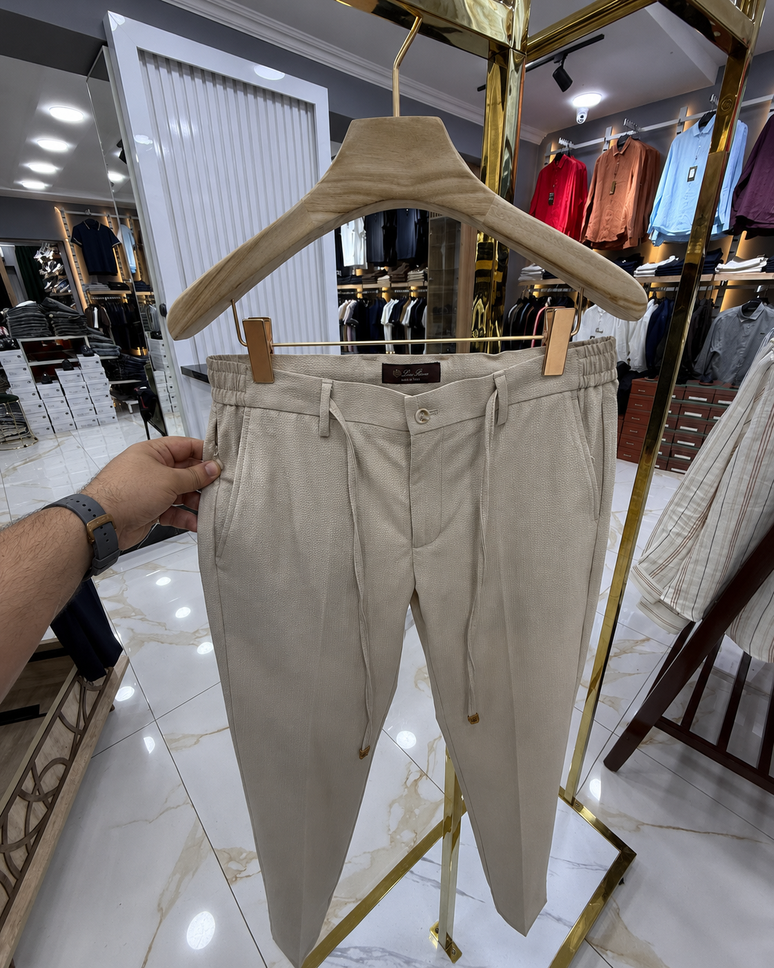 Loro Piana Capri Drawstring Trouser