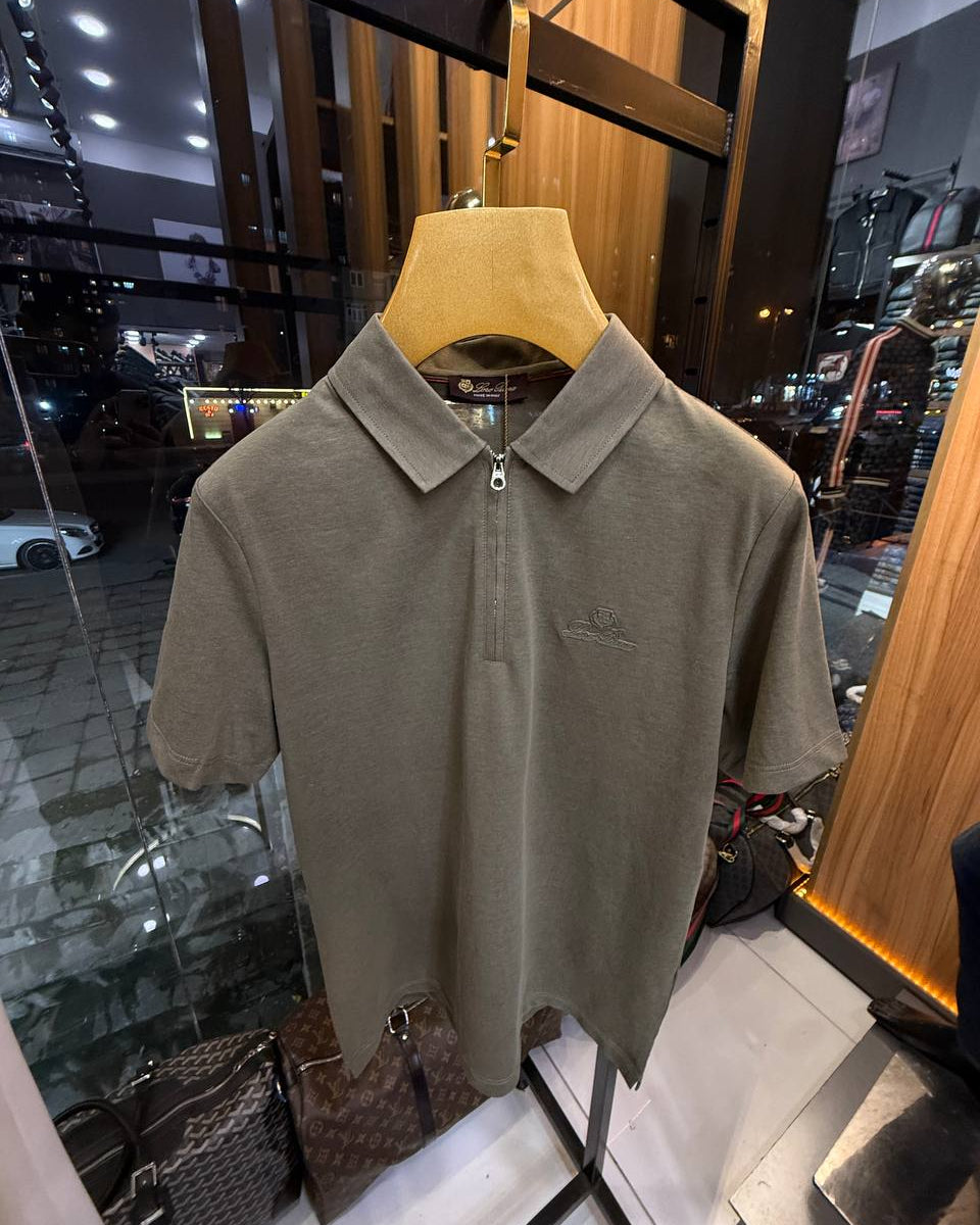 Loro Piana Otranto Zip Polo