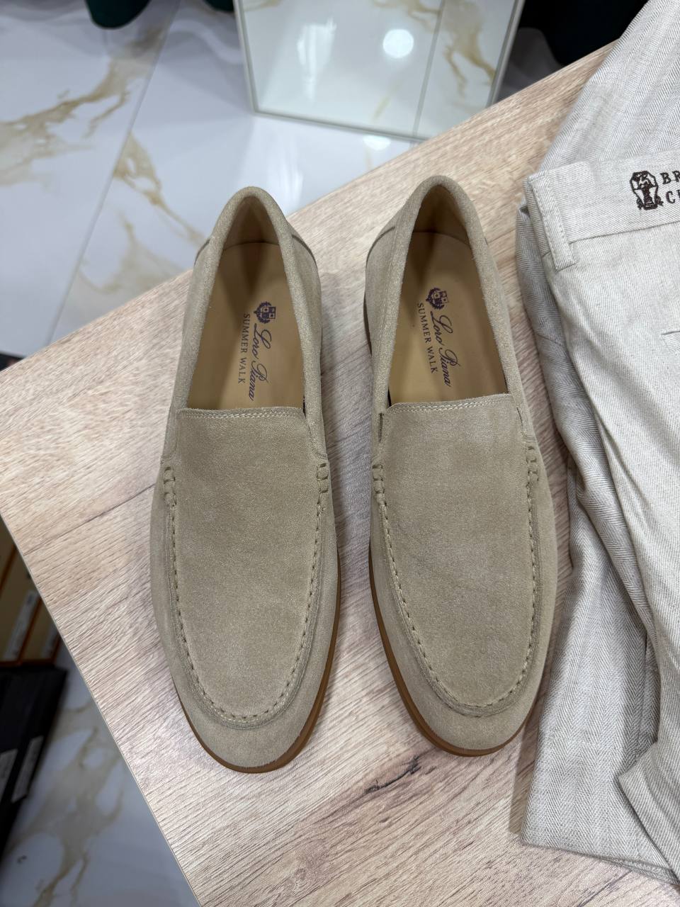 Loro Piana Ancona Suede Loafer