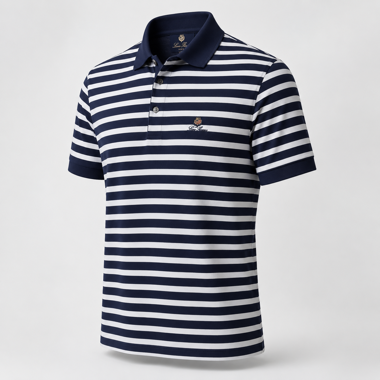 Loro Piana Procida Stripe Polo