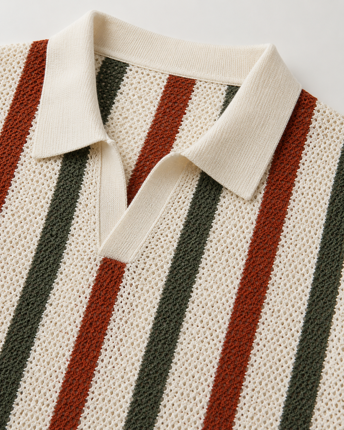 Brunello Cucinelli Resort Knit Stripe Polo