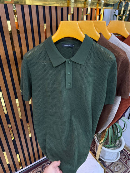 Massimo Dutti Positano Knit Polo