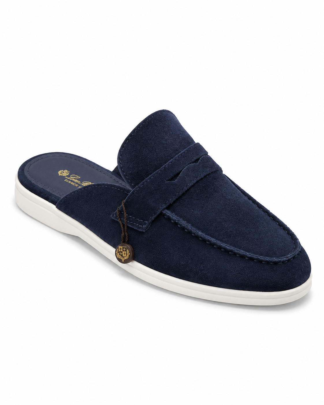 Loro Piana Trapani Suede Mule Loafer