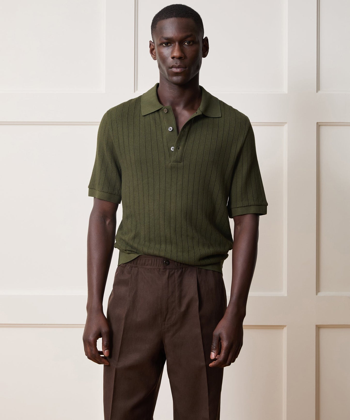 Hemingway Polo (earthbound) — old money style, quiet luxury menswear