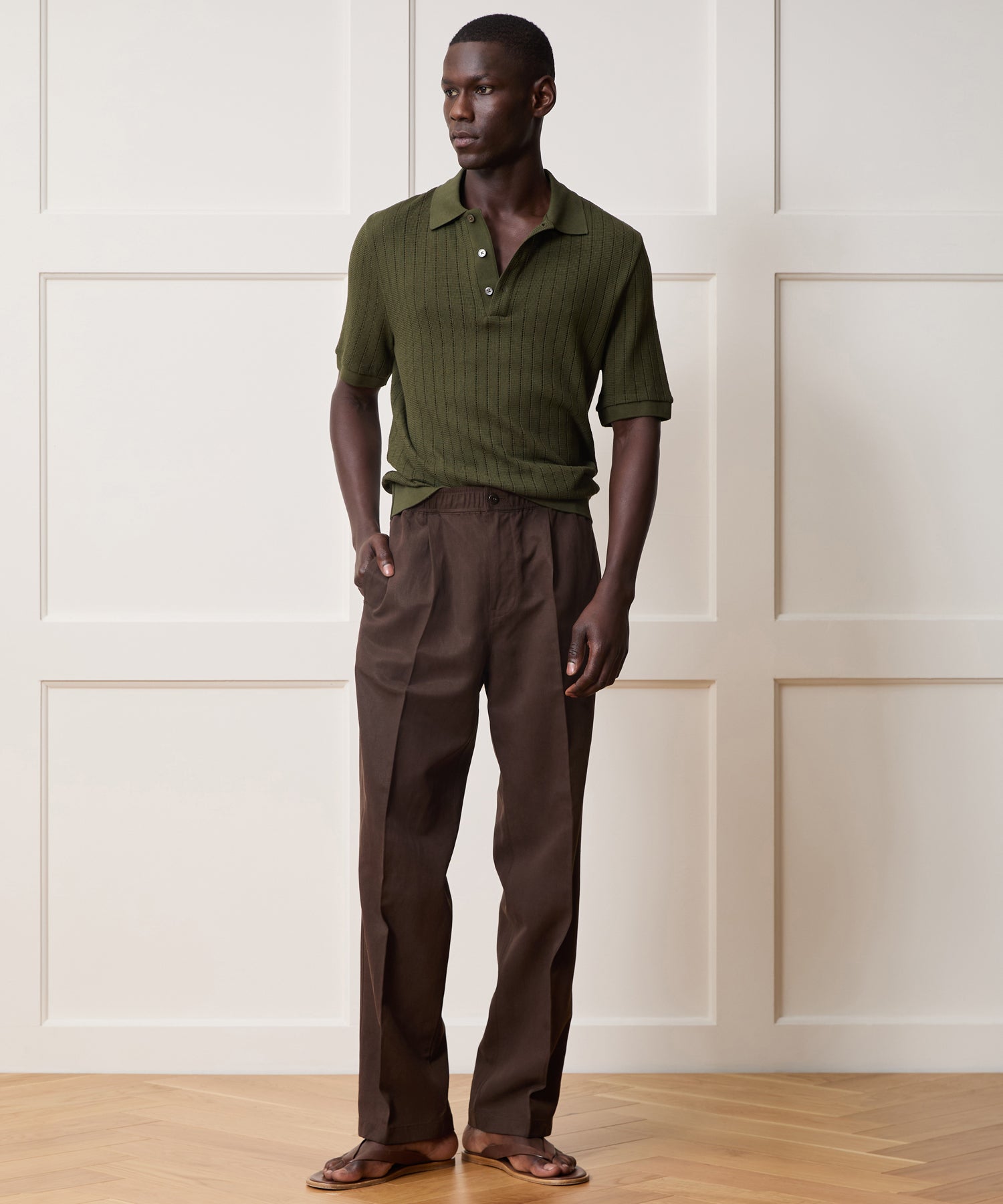 Hemingway Polo (earthbound) — old money style, quiet luxury menswear