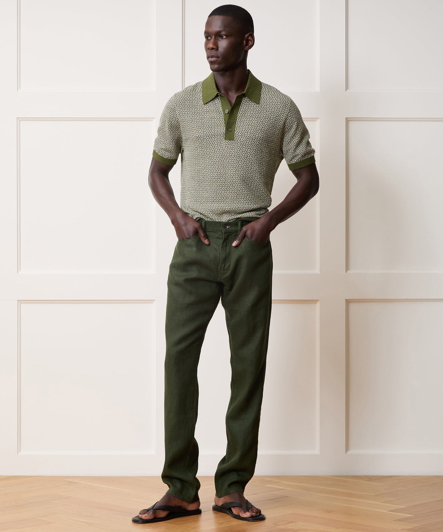 Joshua Sweater Polo (earthbound) — old money style, quiet luxury menswear
