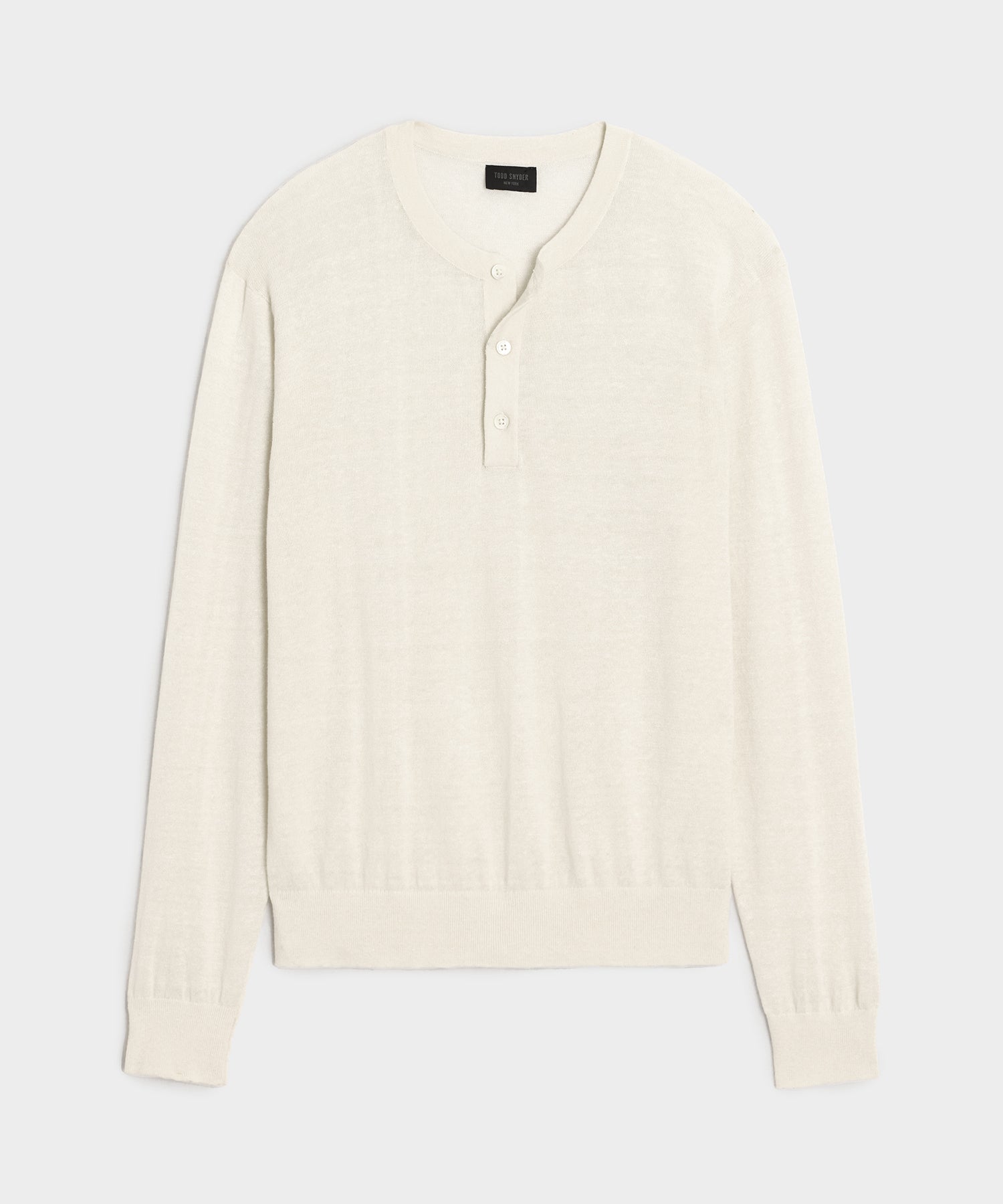 Linen-Cotton Henley Sweater — old money style, quiet luxury menswear