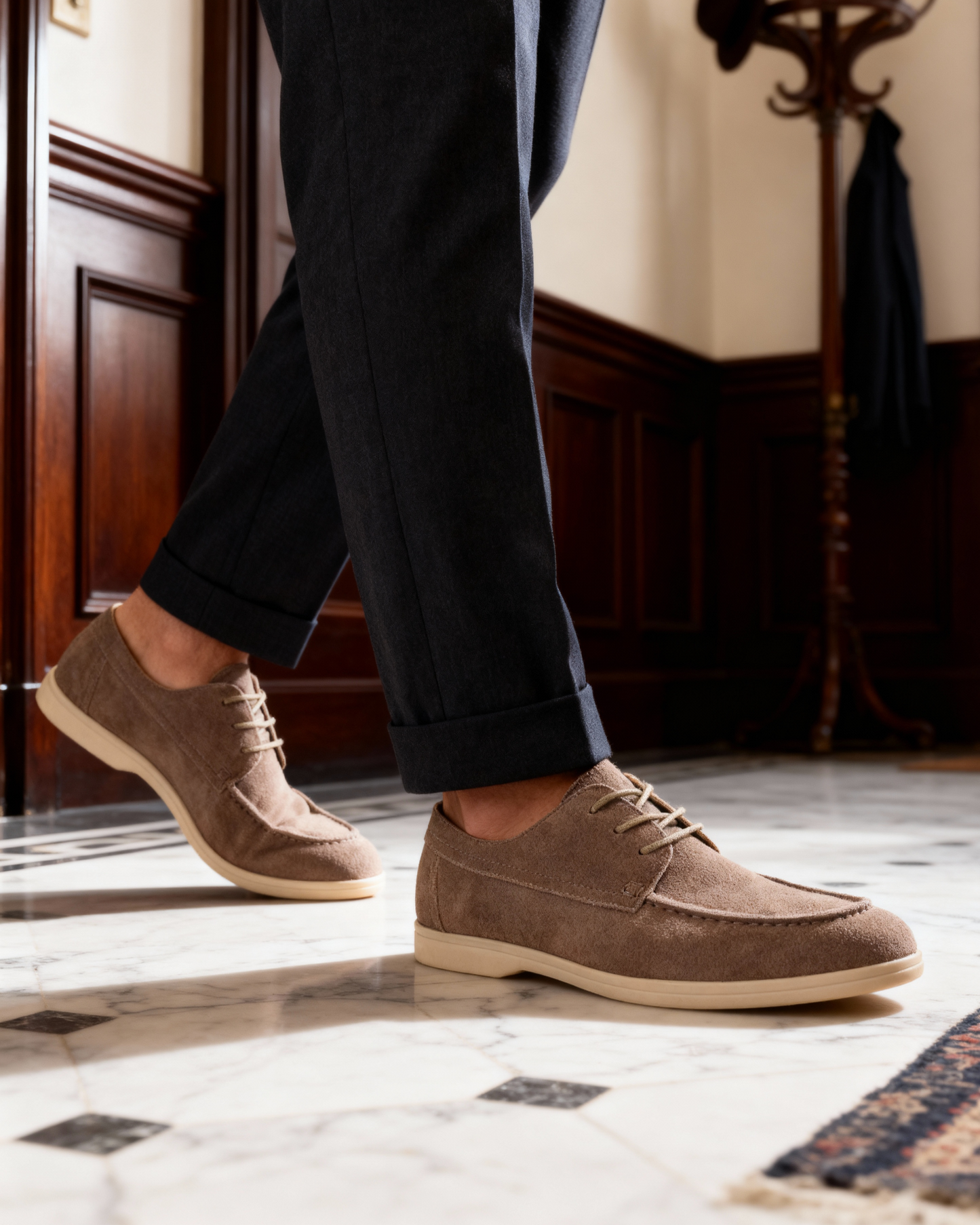 Premium Suede Lace Shoes — old money style, quiet luxury menswear