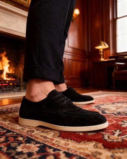 Premium Suede Lace Shoes — old money style, quiet luxury menswear