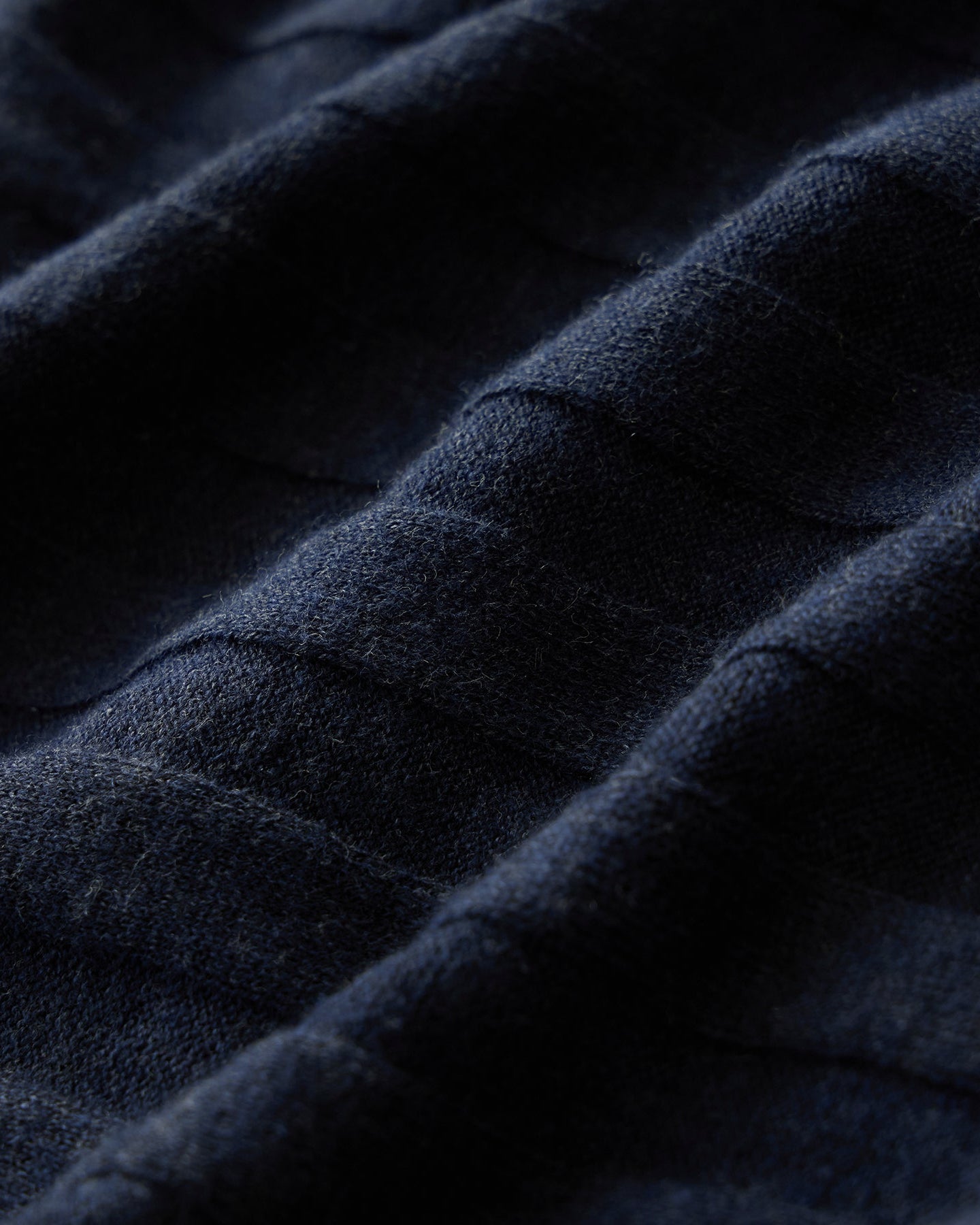 Ribbed Linen-Cotton Henley Sweater (navy batik) — old money style, quiet luxury menswear