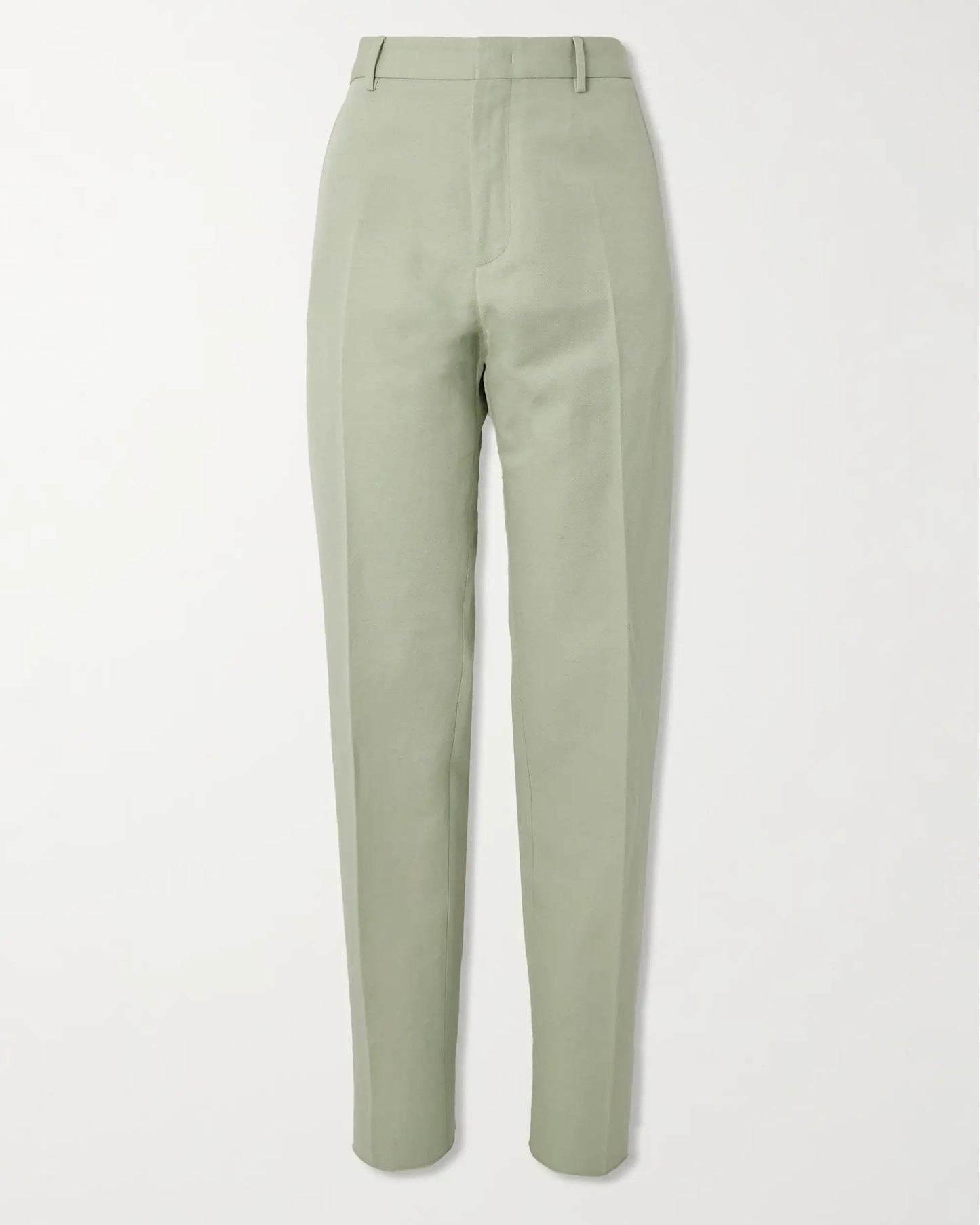 Loro Piana Cedric Tapered Cotton and Linen-Blend Canvas Trousers