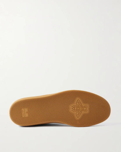 Gucci G74 Suede and Leather-Trimmed Monogrammed Canvas Sneakers
