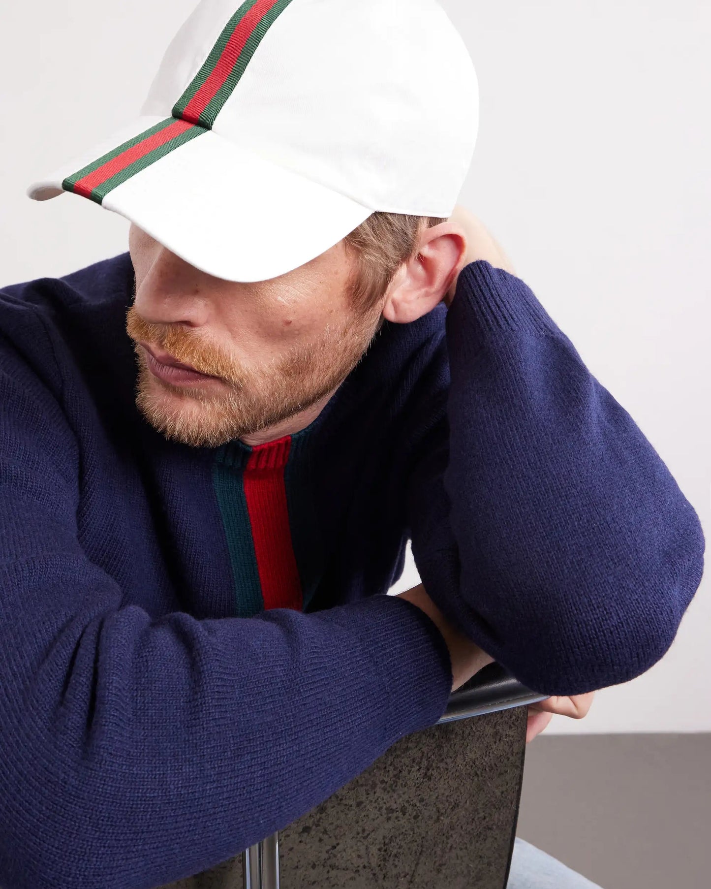 GUCCI Antonine Webbing-Trimmed Cotton-Blend Twill Baseball Cap
