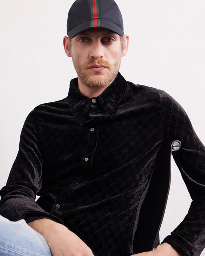 GUCCI Antonine Webbing-Trimmed Cotton-Blend Twill Baseball Cap